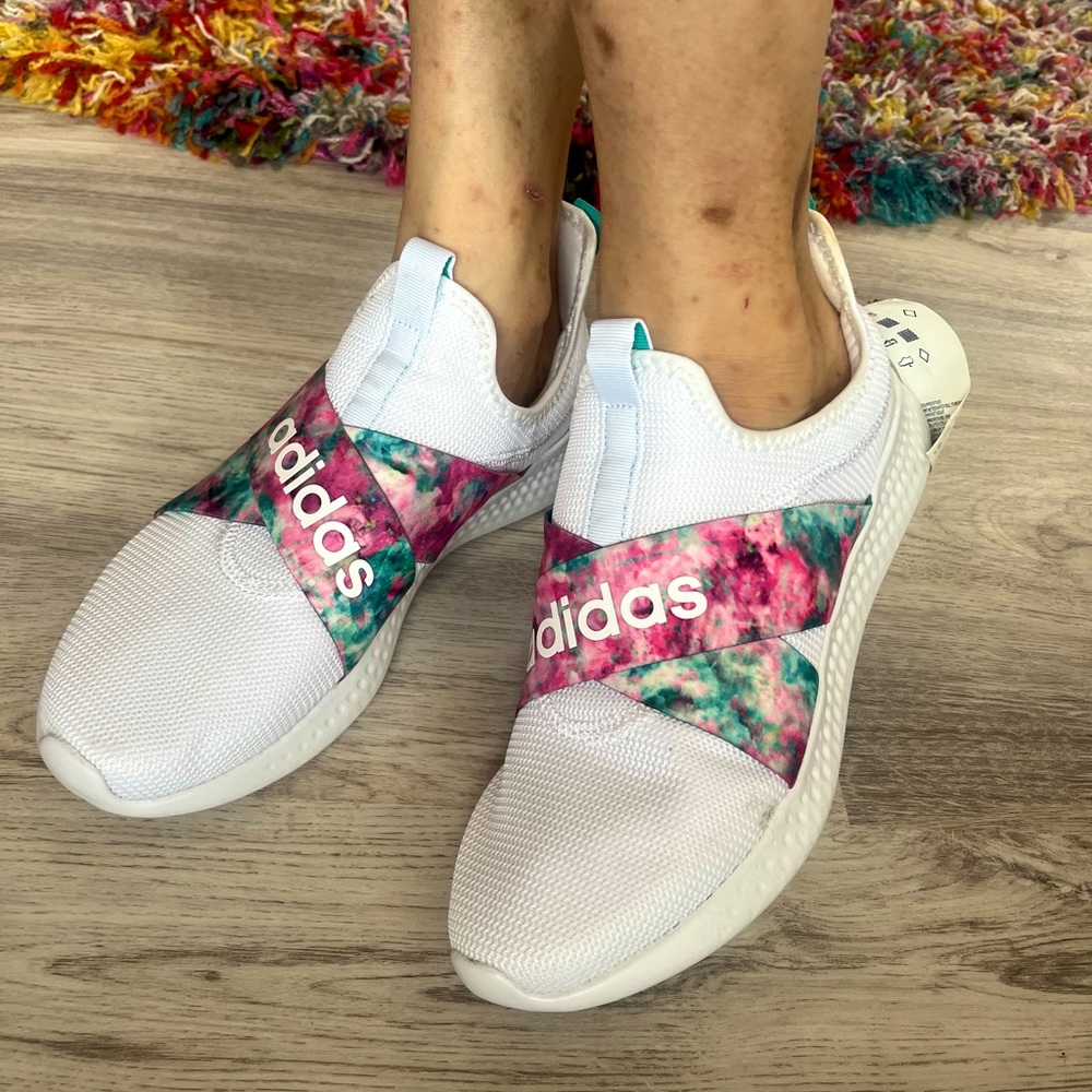 Colorful Adidas Slip ons